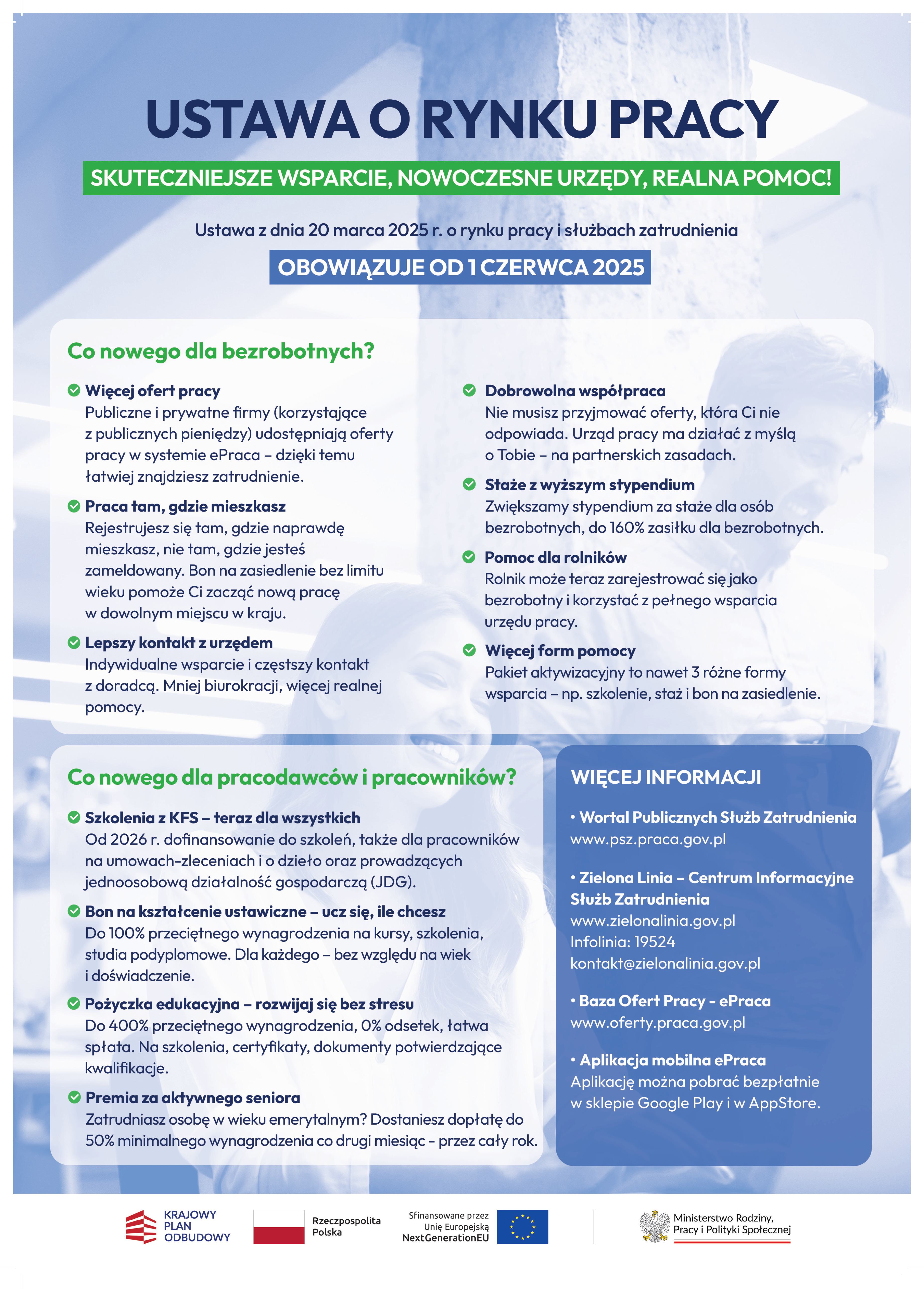 Zdjęcie artykułu NOWA USTAWA O RYNKU PRACY już OBOWIĄZUJE!